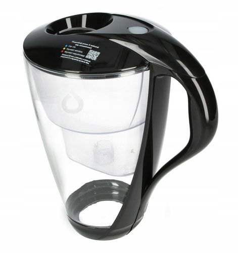 Dzbanek filtrujący szklany Dafi Crystal LED + 1 filtr UNIMAX (czarny) na Arena.pl