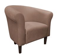 Fotel Milo Mikrofaza 3 jasny brąz nogi 15 venge