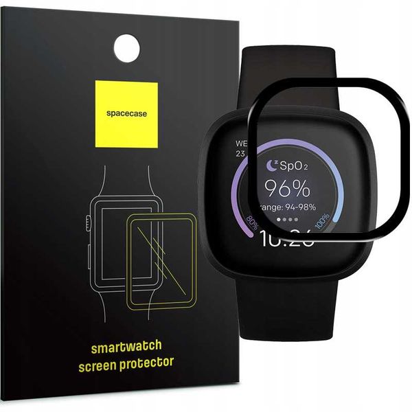 Spacecase Hybrid Glass Fitbit Versa 3 zdjęcie 1