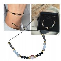 BRANSOLETKA DAMSKA TURMALIN CYTRYN KWARC KRYSZTAŁ GÓRSKI OCHRONA BOGACTWO