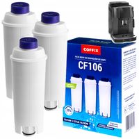Filtr wody do ekspresu delonghi zamiennik wkład 3 szt. Coffix CF106 biały
