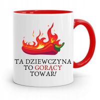 Kubek Czerwony Dla Dziewczyny Gorący Towar Z Nadrukiem Ze Zdjęciem
