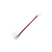 ZŁĄCZKA TAŚMY LED 8MM ZATRZASKOWA Z KABLEM KOMPLET X2