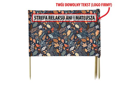 PARAWAN PLAŻOWY Jesień z indywidualnym  napisem 5 PANELI 30.5 na Arena.pl
