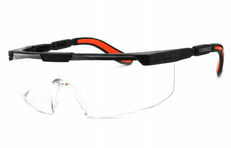 OKULARY ANTYWIRUSOWE OCHRONNE GOGLE BEZBARWNE BHP zdjęcie 1