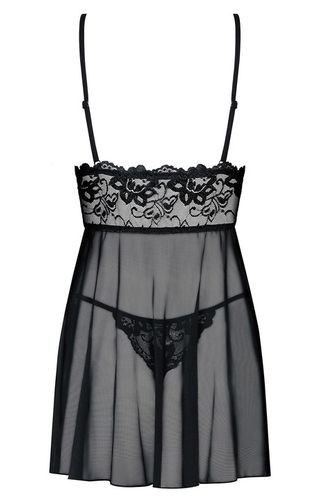 Koszulka nocna koronkowa + stringi OBSESSIVE Idillia babydoll L XL na Arena.pl