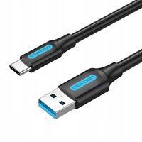 2 x Kabel Vention COZBG USB 3.0 do USB-C 1.5m Szybkie Ładowanie Czarny
