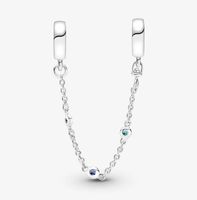 Charms Zawieszka Charms Łańcuszek Zabezpieczający Kolorowe Cyrkonie