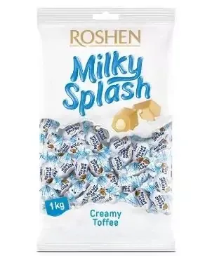 ROSHEN CUKIERKI MILKY SPLASH TOFFEE 1KG zdjęcie 1