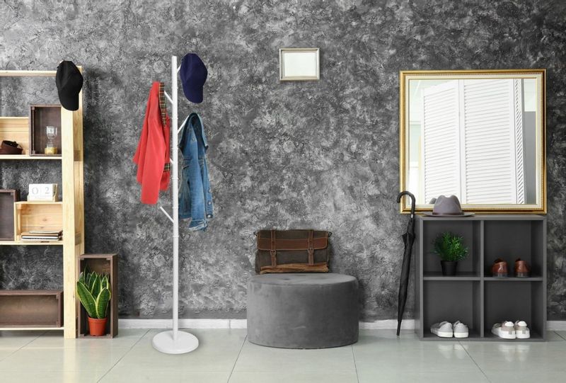 Wieszak stojący Niko biały zdjęcie 2