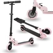 Hulajnoga dwukołowa HyperMotion składana różowa 3-8 lat koła 125 mm