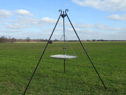 GRILL TRÓJNÓG OGNISKOWY FI 70 CM RUSZT NAD OGNISKO na Arena.pl