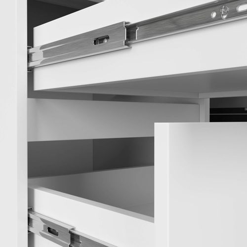 BIURKO NAROŻNE B20 155 cm LEWE BIAŁE na Arena.pl