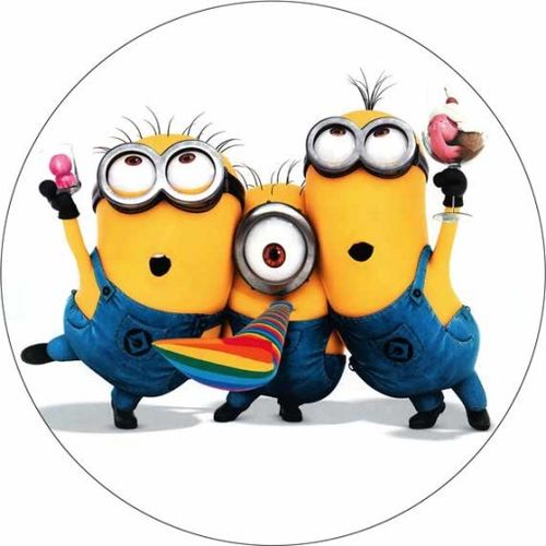Opłatek na tort Urodziny Minion Minionki Postacie Gru na Arena.pl