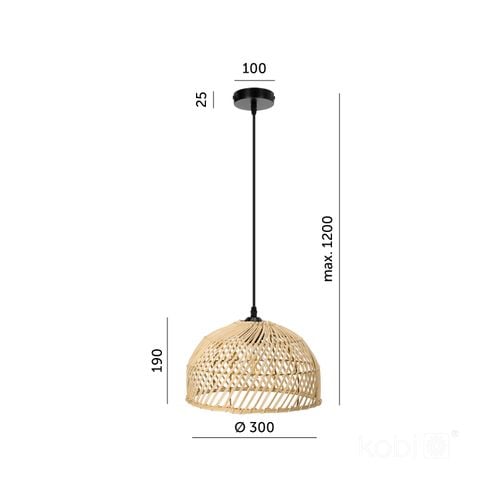 lampa wisząca boho riga 1xe27 kobi na Arena.pl