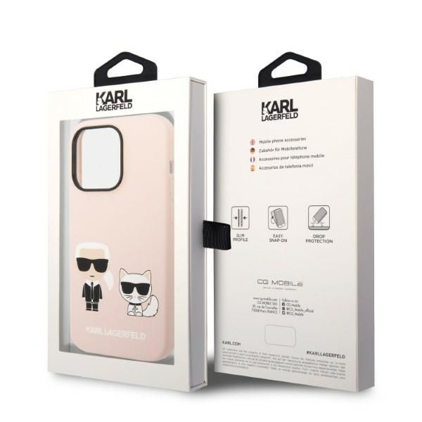 Etui Karl Lagerfeld do iPhone 14 Pro Max, Różowy, MagSafe zdjęcie 8