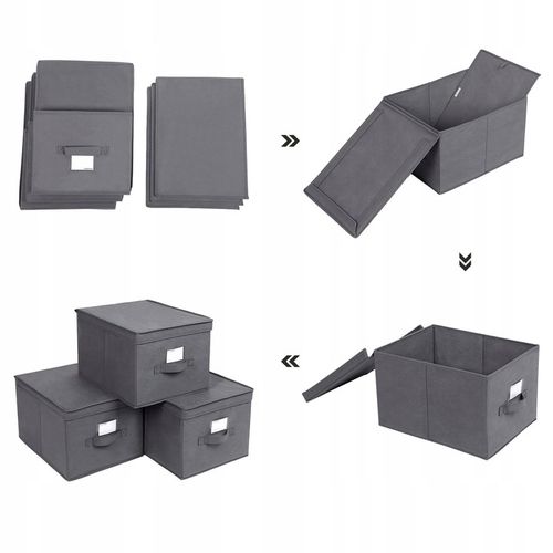 Organizer ZESTAW 3 sztuki PRAKTYCZNE PUDEŁKA pojemniki na Arena.pl