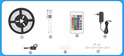 Taśma LED 15M RGB 5050 WiFi PILOT APLIKACJA+GRATIS na Arena.pl