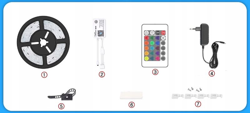 Taśma LED 15M RGB 5050 WiFi PILOT APLIKACJA+GRATIS zdjęcie 7