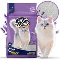 Żwirek dla kota bentonitowy zbrylający LAWENDOWY CatWalk Compact 20L