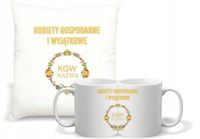 Zestaw PODUSZKA i KUBEK koło gospodyń wiejskich TWOJA NAZWA miejscowości