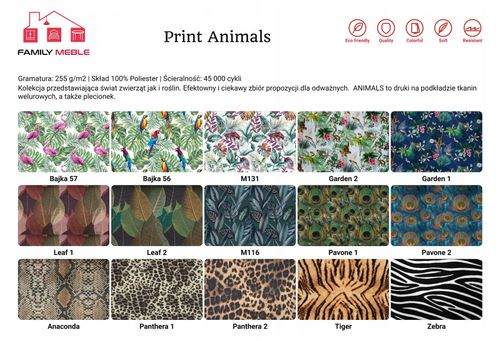 Fotel uszak ARI PRINT skandynawski  patchwork czarno biały na Arena.pl