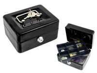 METALOWA KASETKA NA PIENIĄDZE SEJF KLUCZE