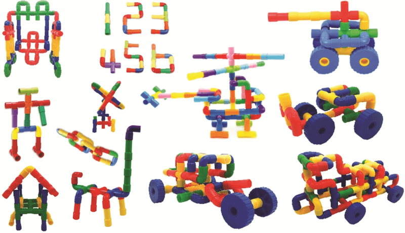 klocki edukacyjne rurki King zdjęcie 7