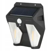 Kinkiet solarny lampa Led czujnik ruchu i zmierzchu ciepły 3000K IP65