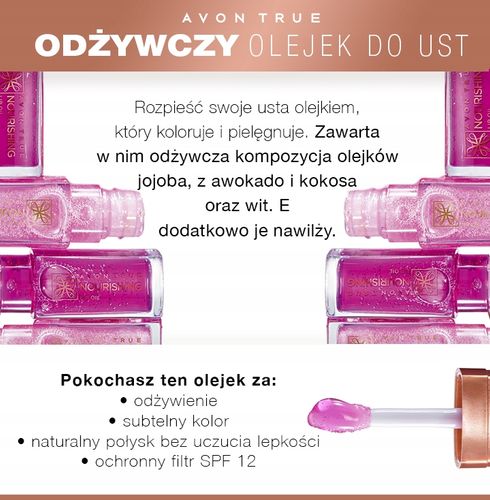 Avon – olejek do ust Shimmering Petal na Arena.pl