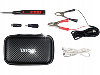 YATO PRZENOŚNA LUTOWNICA CYFROWA GROTOWA 65W GROT T12 USB ADAPTERY ZESTAW