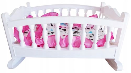DUŻA KOŁYSKA DLA LALKI LALEK ŁÓŻECZKO + POŚCIEL PL na Arena.pl