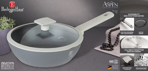 patelnia tytanowa 24cm berlinger haus bh-7069 aspen na Arena.pl