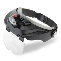 Lupa nagłowna okulary precyzyjne mocne z podświetleniem led 3,5x