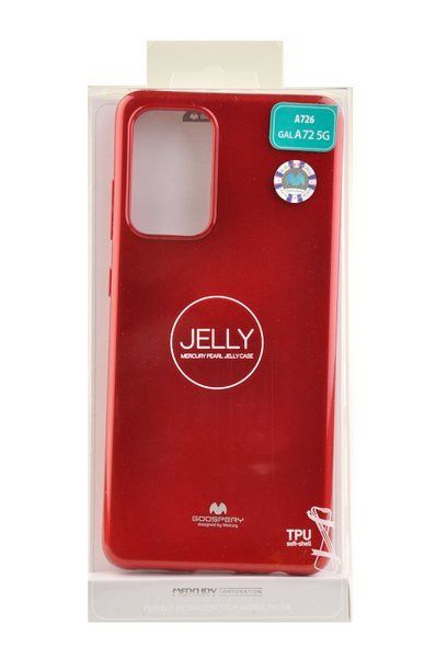 Etui Mercury Goospery Jelly Case do Samsung Galaxy A72 / A72 5G czerwony zdjęcie 4