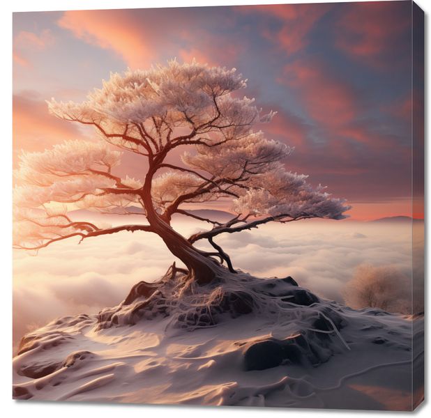 Obraz 90x90cm Zimowa Odyseja zdjęcie 1