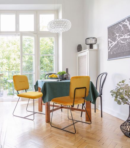 Krzesło Adele VIC granatowe tapicerowane na Arena.pl