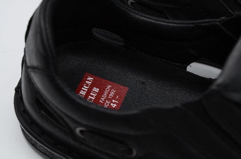 Buty męskie wsuwane American Club CY50/22 - czarne 43 zdjęcie 8
