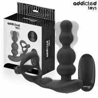 addicted toys prostata rotator z pilotem - silikonowy, 10 trybow, usb
