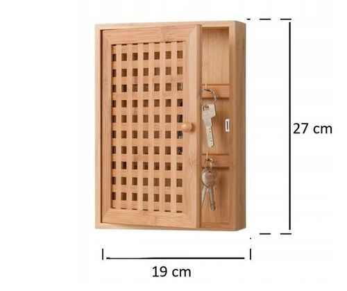 szafka na klucze wieszak półka skrzynka ZELLER bambus na Arena.pl