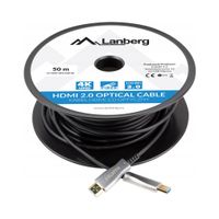Kabel HDMI Lanberg M/M v2.0 50m czarny optyczny AOC