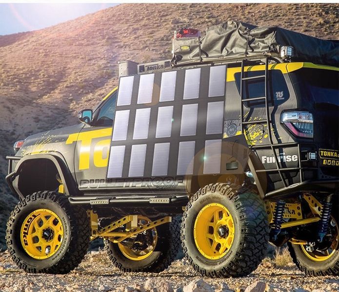 Panel SOLARNY Fotowoltaika 100W CAMPING NAMIOT zdjęcie 8