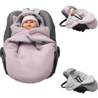 ŚPIWOREK OTULACZ FOTELIK WÓZEK NOSIDŁO WAFEL RÓŻ BAWEŁNA