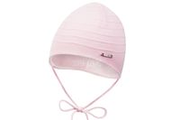 BROEL Porti czapka dla dziewczynki chrzest różowa KNIT 41-43