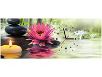 100X40CM ZEGAR LILIE BAMBUSY OBRAZ