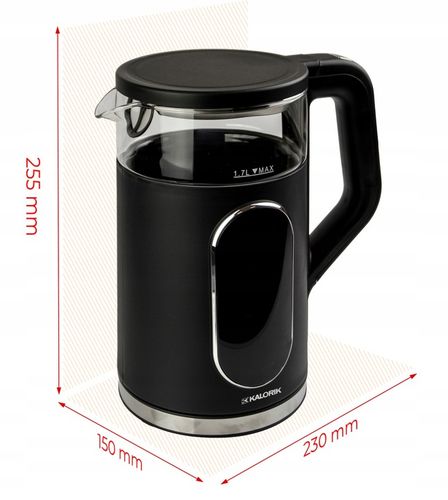CZAJNIK ELEKTRYCZNY REGULACJA TEMPERATURY DIGITAL CZARNY 1,7L 2200W na Arena.pl