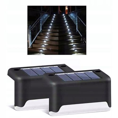LAMPKI SOLARNE OGRODOWE SCHODOWE LED NA TARAS 8SZT Z CZUJNIKIEM ZMIERZCHU na Arena.pl