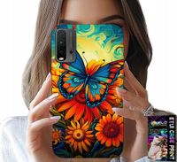 ETUI DO XIAOMI REDMI 9T - MOTYLE MOTYLKI KWIATKI RÓŻE OBUDOWA