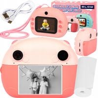 DRUKUŚ APARAT NATYCHMIASTOWY DLA DZIECI MINI DRUKARKA FULL HD + 2SZT ROLEK