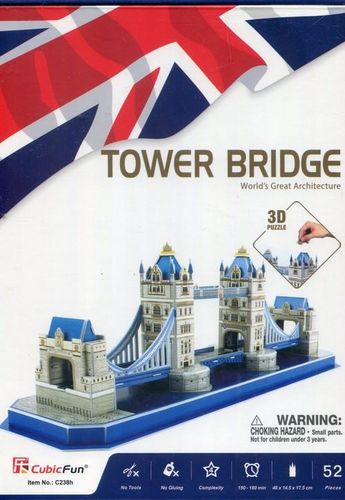 Puzzle 3D Tower Bridge Cubic Fun 52 Elementy na Arena.pl
